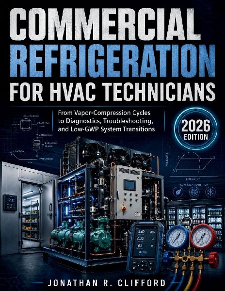 Commercial Refrigeration for HVAC Technicians: From Vapor-Compression Cycles to Diagnostics, Troubleshooting, and Low-GWP System Transitions