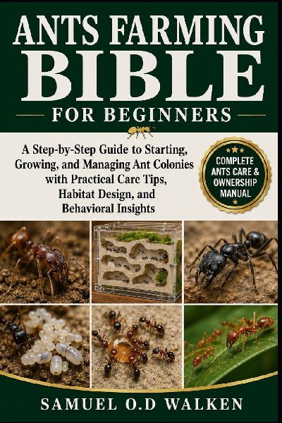 ANTS FARMING BIBLE FOR BEGINNERS: A Step-by-Step Guide to Starting, Growing, and Managing Ant Colonies with Practical Care Tips, Habitat Design, and Behavioral Insights