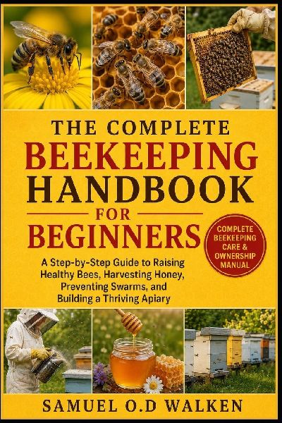 THE COMPLETE BEEKEEPING HANDBOOK FOR BEGINNERS: A Step-by-Step Guide to Raising Healthy Bees, Harvesting Honey, Preventing Swarms, and Building a Thriving Apiary