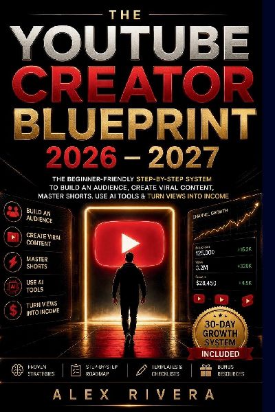 THE YOUTUBE CREATOR BLUEPRINT 2026-2027: The Beginner-Friendly Step-by-Step System to Build an Audience, Create Viral Content, Master Shorts, Use AI Tools & Turn Views Into Income