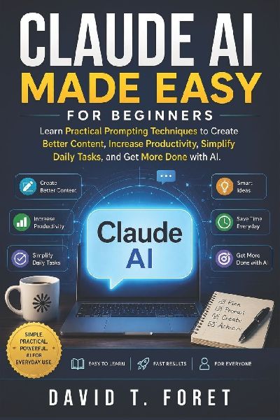 Claude AI Made Easy for Beginners: Learn Practical Prompting Techniques to Create Better Content, Increase Productivity, Simplify Daily Tasks, and Get More Done with AI.