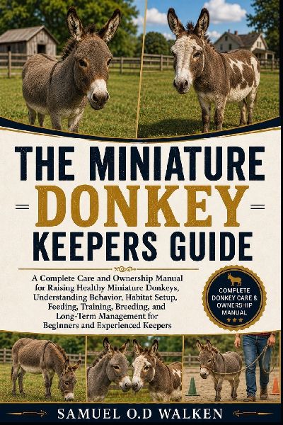 THE MINIATURE DONKEY KEEPERS GUIDE: A Complete Care and Ownership Manual for Raising Healthy Miniature Donkeys, Understanding Behavior, Habitat Setup, Feeding, Training, Breeding, and Long-Term Management for Beginners and Experienced Keepers