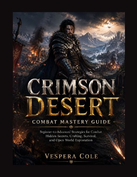 CRIMSON DESERT COMBACT MASTERY GUIDE: Beginner-to-Advanced Strategies for Combat, Hidden Secrets, Crafting, Survival, and Open-World Exploration