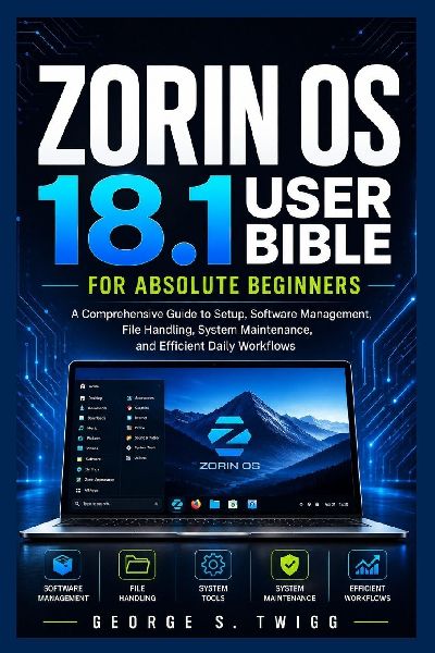 Zorin OS 18.1 user bible for absolute beginners: A Comprehensive Guide to Setup, Software Management, File Handling, System Maintenance, and Efficient Daily Workflows