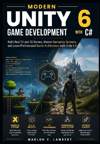 Modern Unity 6 Game Development with C: Build Real 2D and 3D Games, Master Gameplay Systems, and Learn Professional Game Architecture with Unity 6.4