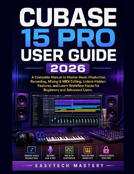 Cubase 15 Pro User Guide 2026: A Complete Manual to Master Music Production, Recording, Mixing & MIDI Editing, Unlock Hidden Features, and Learn Workflow Hacks for Beginners and Advanced Users