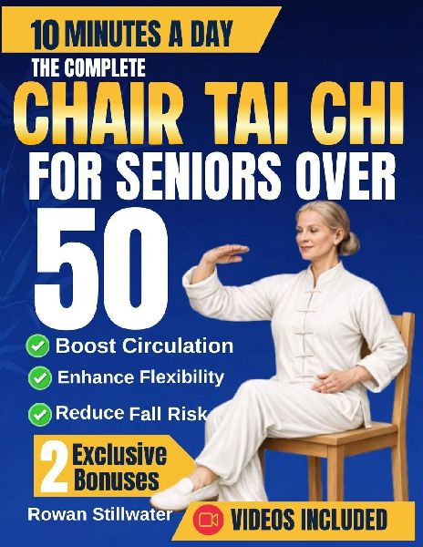 The Complete Chair Tai Chi for Seniors Over 50: A Gentle 28-Days Program for Better Balance, Flexibility, Strength, and Inner Calm., in few Minutes a Day.