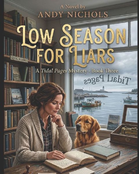 Low Season for Liars: A Nora Calloway & Biscuit Mystery: A Page-Turning Seaside Thriller with Bookshop Secrets, Dangerous Lies, and a Killer Hiding in Plain Sight
