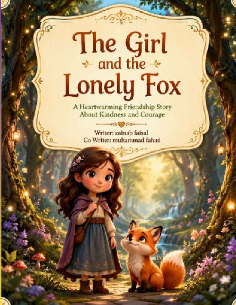 The girl and the lonely Fox: A Heartwarming Story of Friendship, Kindness, and Courage