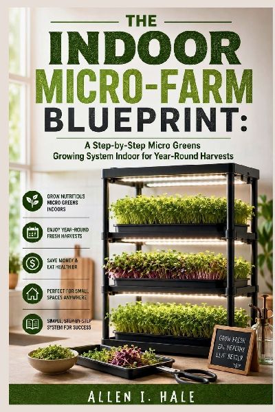 The Indoor Micro-Farm Blueprint: A Step-by-Step Micro Greens Growing System Indoor for Year-Round Harvests