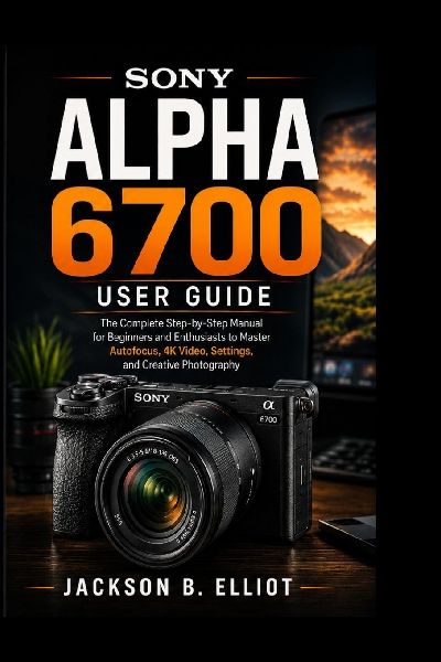 Sony Alpha 6700 User Guide: The Complete Step-by-Step Manual for Beginners and Enthusiasts to Master Autofocus, 4K Video, Camera Settings, and Creative Photography Like a Pro