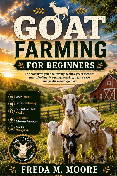 GOAT FARMING FOR BEGINNERS: The complete guide to raising healthy goats through smart feeding, breeding, housing, health care, and pasture management