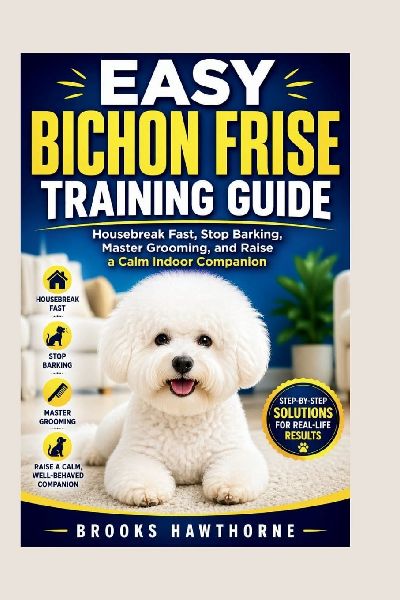 EASY BICHON FRISE TRAINING GUIDE: Housebreak Fast, Stop Barking, Master Grooming, and Raise a Calm Indoor Companion
