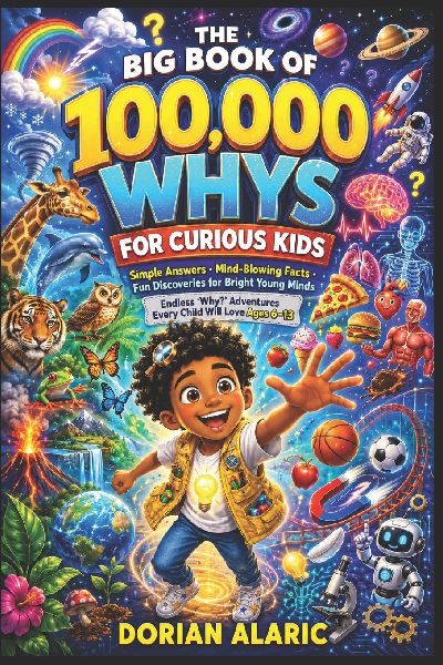 The Big Book of 100,000 WHYS for Curious Kids: Simple Answers, Mind-Blowing Facts, Fun Discoveries for Bright Young Minds Endless "Why?" Adventures Every Child Will Love Ages 6 - 13