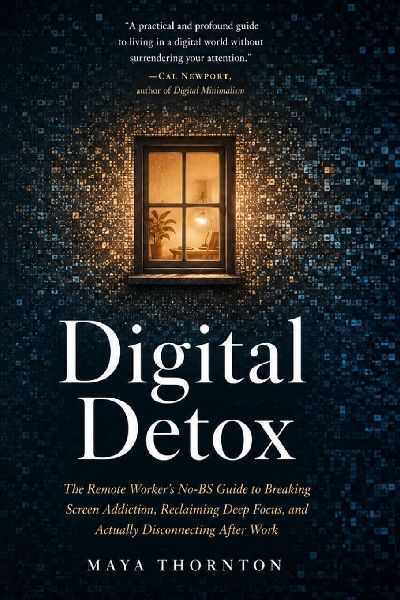 Digital Detox: The remote worker's no-BS guide to breaking screen addiction, reclaiming deep focus, and actually disconnecting after work. Built for high-performers who need a smarter way