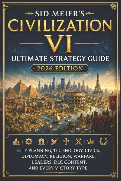 Sid Meier's Civilization VI Ultimate Strategy Guide 2026 Edition: City Planning, Technology, Civics, Diplomacy, Religion, Warfare, Leaders, DLC Content, and Every Victory Type