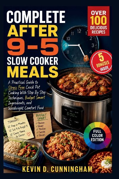 Complete After 9-5 Slow Cooker Meals: A Practical Guide to Stress Free Crock Pot Cooking With Step By Step Techniques, Budget Smart Ingredients, and Weeknight Comfort Food
