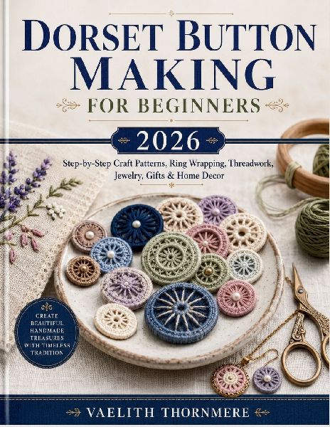 DORSET BUTTON MAKING FOR BEGINNERS 2026: Step-by-Step Craft Patterns, Ring Wrapping, Threadwork, Jewelry, Gifts & Home Decor