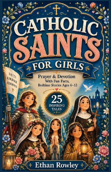 Catholic Saints For Girls: Prayer & Devotion With Fun Facts, Bedtime Stories Ages 6-12, 25 Inspiring Tales of Real Female Heroes Teaching Bible Virtues of Faith, Courage & Kindness