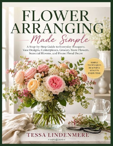 Flower Arranging Made Simple: A Step-by-Step Guide to Everyday Bouquets, Vase Designs, Centerpieces, Grocery Store Flowers, Seasonal Blooms, and Home Floral Decor