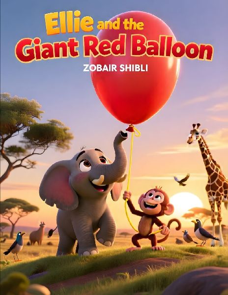 Ellie and the Giant Red Balloon: An Animal Adventure Picture Book About Cooperation, Perseverance, and Never Giving Up