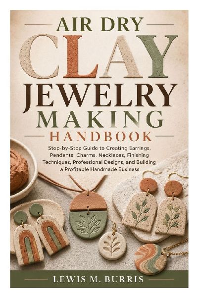 Air Dry Clay Jewelry Making Handbook: Step-by-Step Guide to Creating Earrings, Pendants, Charms, Necklaces, Finishing Techniques, Professional Designs, and Building a Profitable Handmade Business