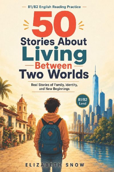 50 Stories About Living Between Two Worlds: Real Stories of Family, Identity, and Growing Up in a New Country for B1/B2 English Learners
