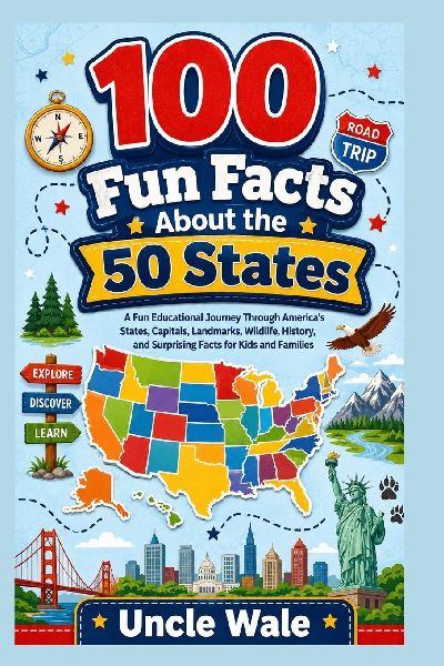 100 Fun Facts About the 50 States: Discover America's History, Landmarks, Capitals, Cultures, Wildlife, and Amazing State Surprises: An Exciting Journey Through America's States, People, Inventions,