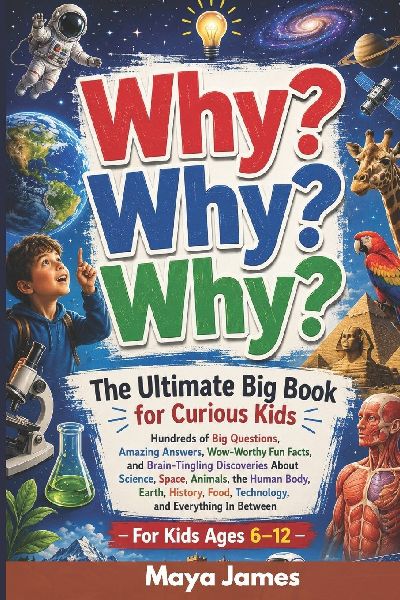 Why? Why? Why?: The Ultimate Big Book for Curious Kids: Hundreds of Big Questions, Amazing Answers, Wow-Worthy Fun Facts, and Brain-Tingling Discoveries About Science, Space, Animals, the Human Body, Earth, History, Technology, and Everything In Between