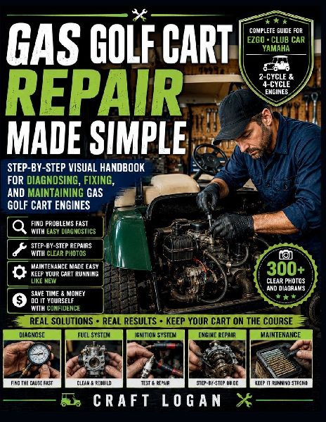 Gas Golf Cart Repair Made Simple: Step-by-Step Visual Handbook for Diagnosing, Fixing, and Maintaining Gas Golf Cart Engines