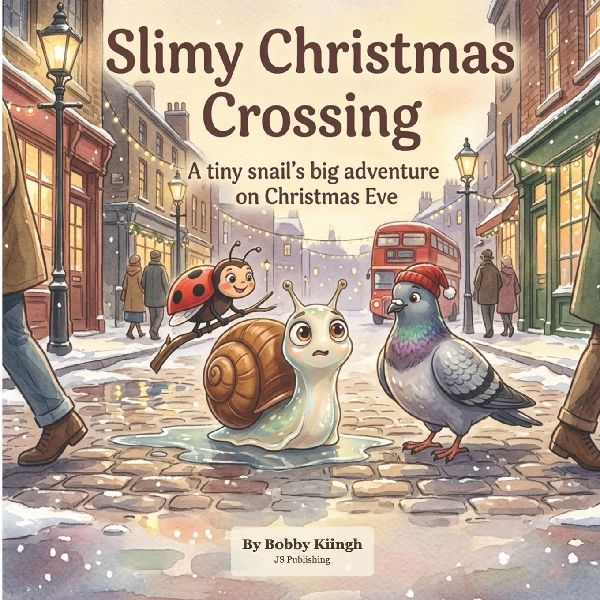 Slimy Christmas Crossing: A tiny snail's big adventure on Christmas Eve