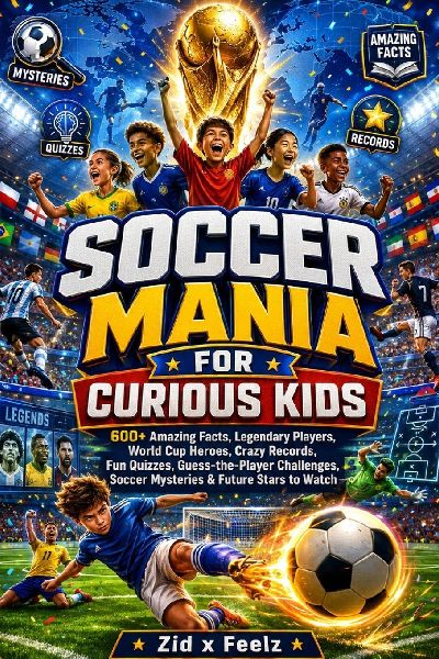 Soccer Mania for Curious Kids: 600+ Amazing Facts, Legendary Players, World Cup Heroes, Crazy Records, Fun Quizzes, Guess-the-Player Challenges, Soccer Mysteries & Future Stars to Watch