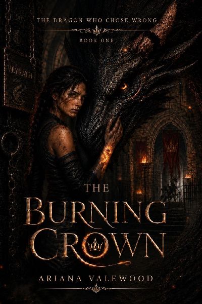 The Burning Crown: A Dark Dragon Academy Romantasy of Forbidden Bonds, Crown Rebellion, Rogue Dragons, and a Stable Girl Chosen by Fire