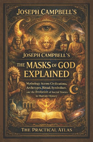 Joseph Campbell's The Masks of God Explained: Mythology Across Civilizations, Archetypes, Ritual, Symbolism, and the Evolution of Sacred Stories in Human History