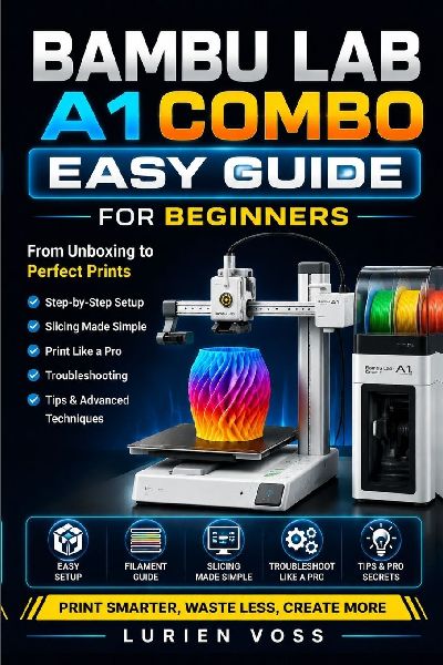 Bambu Lab A1 Combo Easy Guide For Beginners: Step-by-Step Instructions for Simple, Creative 3D Printing with Advanced Techniques for Perfect Prints and Slicing Optimization