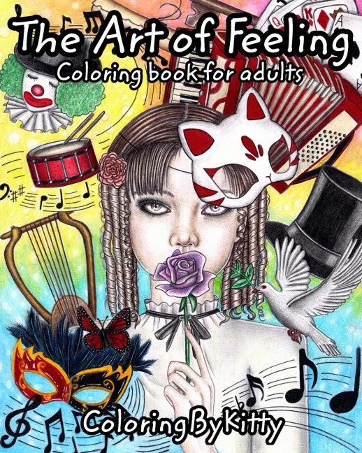 ColoingByKitty: The Art of Feeling: Coloring book for adults