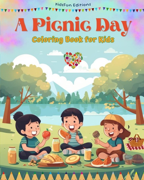 A Picnic Day - Coloring Book for Kids - Creative and Cheerful Illustrations to Encourage a Love of the Outdoors: Funny Collection of Adorable Picnic Scenes for Children
