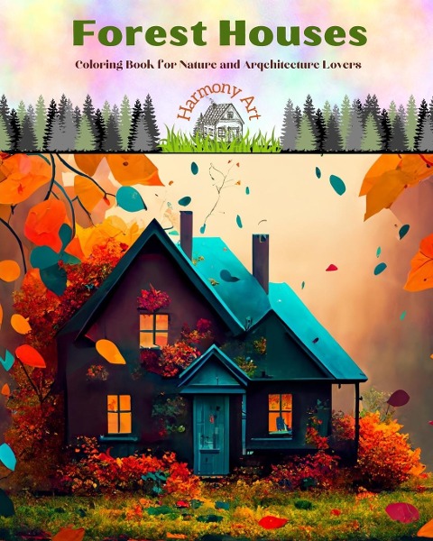 Forest Houses Coloring Book for Nature and Arqchitecture Lovers Amazing Designs for Total Relaxation: Unique Buildings Embedded in Beautiful Woods