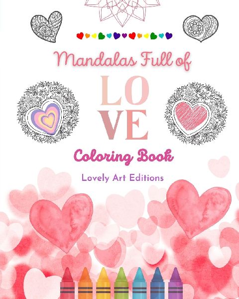 Mandalas Full of Love | Coloring Book for Everyone | Unique Mandalas Source of Infinite Creativity, Love and Peace: Nature, peace, love and hearts intertwined into gorgeous mandala patterns