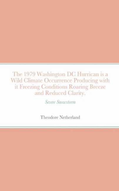 The 1979 Washington DC Hurrican is a Wild Climate Occurrence Producing with it Freezing Conditions Roaring Breeze and Reduced Clarity.
