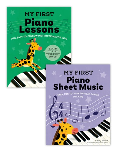 My First Piano Book Set Easy-To-Learn Lessons and Sheet Music (2 Books in 1)