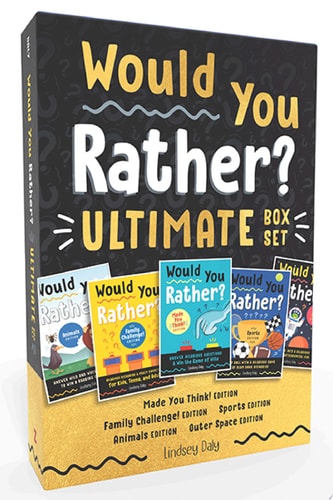 Would You Rather? Ultimate Box Set Made You Think! Edition, Family Challenge! Edition, Sports Edition, Animals Edition, Outer Space Edition