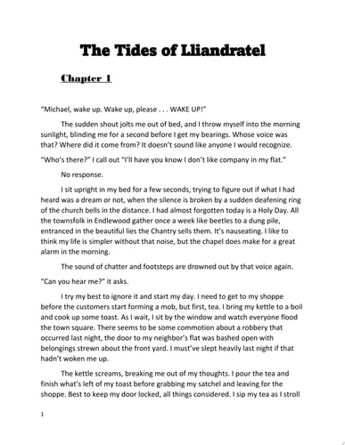 The Tides of Lliandratel