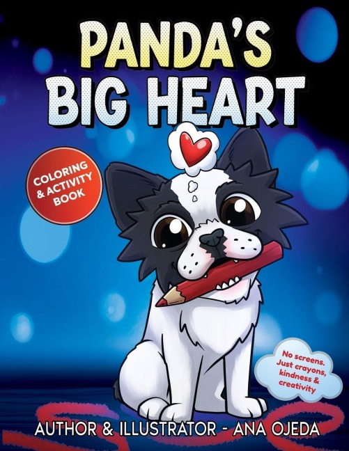 Pandas Big Heart Coloring & Activity Book