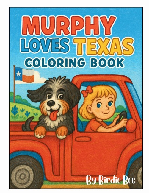 Murphy Loves Texas Coloring Book