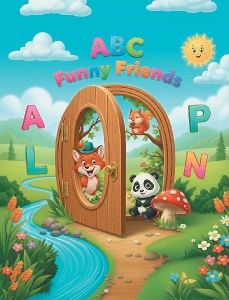 ABC Funny Friends: An alphabet book for kids aged 3 to 6 with fun animal illustrations and sweet, easy rhymes