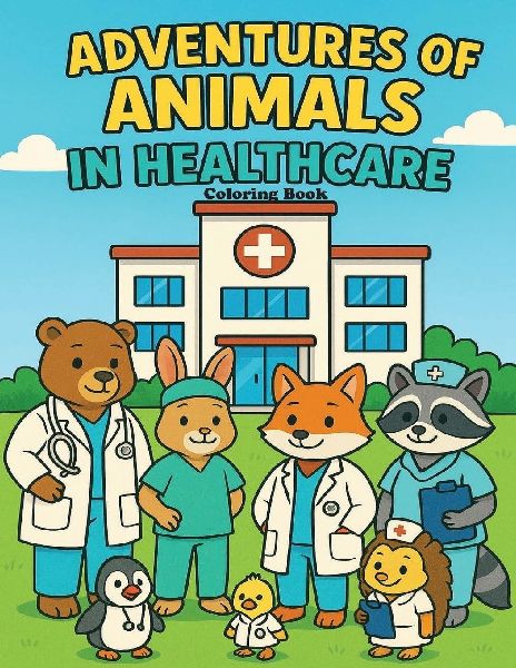 Adventures of Animals in Healthcare: Coloring Book