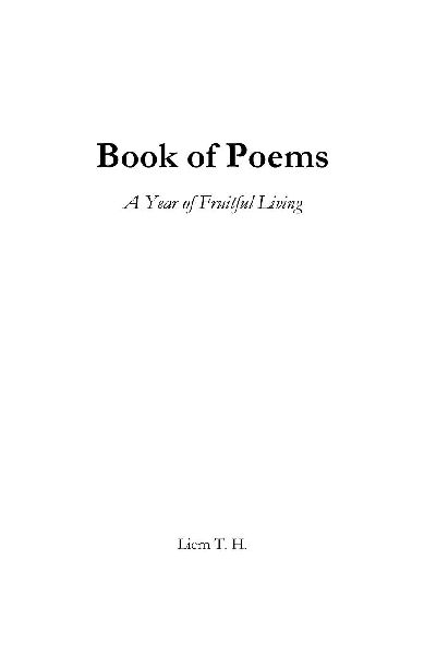 Book of Poems: A Year of Fruitful Living
