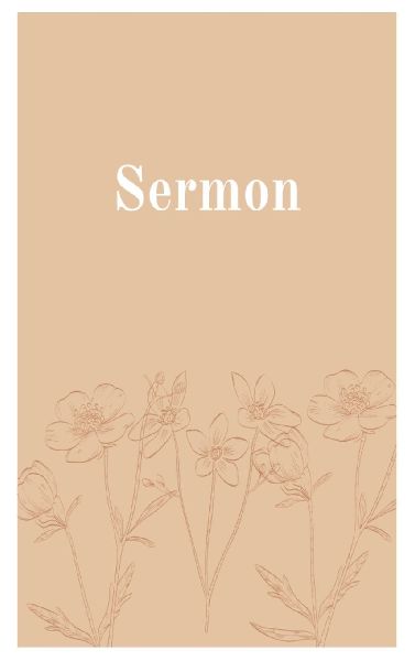 Sermon Notebook