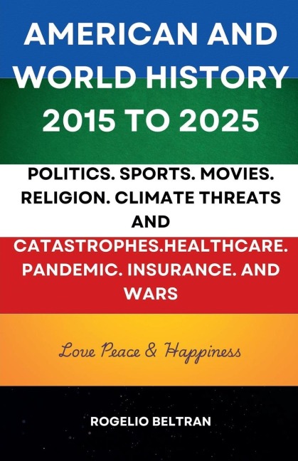 American and World History 2015 to 2025: Politics.Sports.Movies.Religion.Climate Threats and Catastrophes.Healthcare.Pandemic.Insurance and Wars